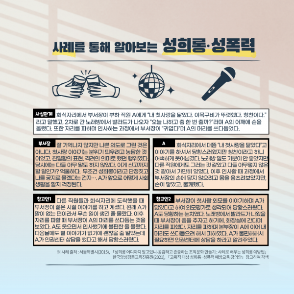 [카드뉴스] 2021. 10월 Vol. 6 - 성희롱·성폭력 예방에 조직문화가 중요한 이유