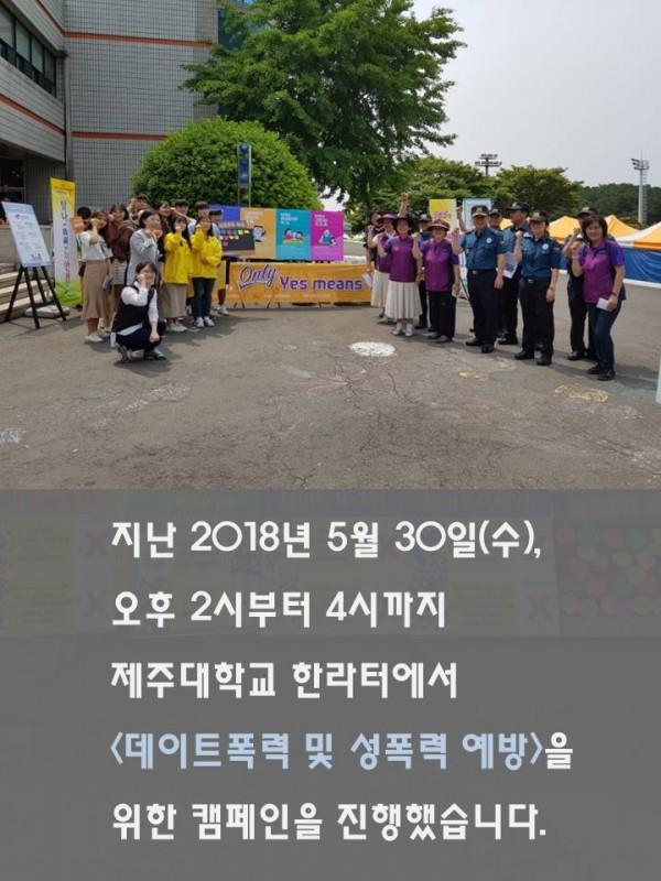 데이트폭력 및 성폭력 예방을 위한 캠페인 실시